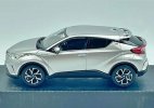 White / Silver 1:30 Diecast Toyota C-HR Model