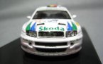 White 1:43 Diecast NO.16 IXO Skoda Fabia 2006 WRC Model