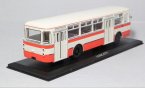 White-Orange 1:43 Scale Die-Cast Soviet Union LIAZ 677 Bus Model