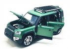 White /Black /Green 1:24 Scale Diecast Land Rover Defender Toy