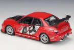 1:24 Scale Welly Red Diecast Subaru lmpreza Performance Model