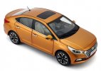 1:18 Scale Orange / White Diecast Hyundai Verna Model