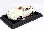 Red / White 1:24 Scale Bburago Diecast 1961 Porsche 356B Model