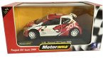 White-Red 1:24 Scale Diecast PEUGEOT 207 Super 2000 Model