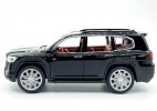 Black / White 1:24 Scale Diecast Toyota Land Cruiser GT SUV Toy