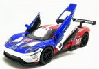 Red / Blue / White 1:32 Scale Kids Diecast Ford GT Toy