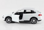 White / Yellow / Red / Black 1:36 Diecast Porsche Cayenne Toy