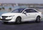 1:18 Scale Red / White Diecast 2019 Peugeot 508L Car Model