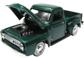 1:64 Scale Yatming Deep Green Diecast 1953 Ford F100 Pickup