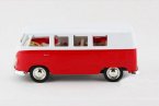 Pull-Back Kids Red / Yellow / Green Diecast VW Bus Toy