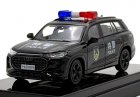 Black 1:64 Scale Police Diecast 2022 Audi Q6 SUV Model