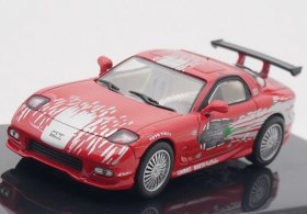 Red 1:43 Scale IXO Diecast Mazda RX-7 FD Model