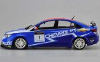 Blue 1:18 Scale 2011 WTCC Diecast Chevrolet Cruze Model