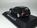 1:43 Black / Silver Schuco Diecast BMW Z3 Coupe Model