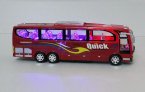 Red / Blue Kids Large Scale Plastics Electric Tour Bus Toy