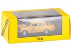 Yellow 1:43 Scale Diecast 1980 Fiat 125P Varsavia Taxi Toy