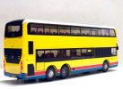 Yellow HK Alexander Dennis E500 Diecast Double Decker Bus Toy