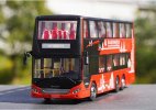 Red Diecast Zonson Smart Auto BAZN Double Decker Bus Model