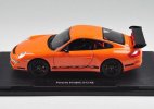 White / Green / Orange 1:18 Welly Diecast Porsche 911 GT3 RS