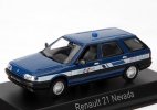 Blue 1:43 Scale NOREV Diecast 1992 Renault 21 Nevada Model
