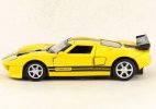 Yellow 1:32 Scale Pull-Back Kids Diecast Ford GT Toy