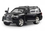 Kids 1:24 Scale Black / White Diecast Lexus LX570 Toy