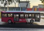 White-Red 1:43 Scale Diecast BYD B10 Electric City Bus Model