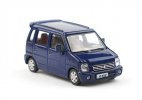 1:64 Blue / Silver / White Diecast 2004 Suzuki Wagon R Model