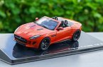 Orange 1:43 Scale Diecast Jaguar F-Type V8 S Cabriolet Model