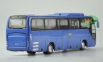 Blue 1:42 Scale Die-Cast YuTong Tour Bus Model