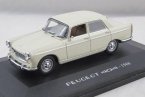 White / Blue 1:43 Scale Diecast Peugeot 404 1966 Model