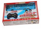 4 Channels ABS Yellow / Blue Kids R/C Tour Bus Toy