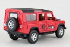 Kids Red /Orange /Black /White Diecast Land Rover Defender Toy