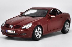 Wine Red 1:18 Maisto Diecast Mercedes Benz SLK-Class Model