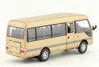 Beige 1:32 Scale Kids Diecast Toyota Coaster Coach Bus Toy