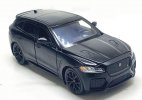 Kids 1:32 Scale Matte Black Diecast Jaguar F-Pace SUV Toy