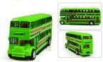 Kids Red / Green / White / Yellow Die-Cast Double Decker Bus Toy