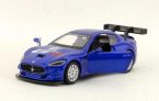 Kids 1:43 Scale Blue / White Diecast Maserati MC GT4 Toy