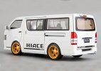 White 1:32 Scale Kids Diecast Toyota Hiace H200 Van To