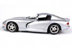 1:18 Silver Bburago Diecast Dodge Viper GTS Coupe Model