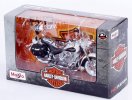 1:18 White-Black Maisto Diecast Harley Davidson Motorcycle