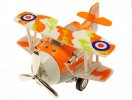 Orange / Red / Blue / Green Kids Die-Cast Biplane Toy