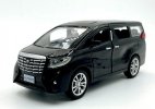 Kids Black / White 1:32 Scale Diecast Toyota Alphard MPV Toy