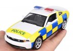 1:32 Scale Kids Yellow Diecast Ford Mustang GT Police Car Toy