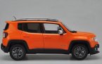 White / Orange / Red / Gray 1:18 Diecast Jeep Renegade Model