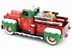 Retro Christmas Theme Tinplate U.S. Pickup Truck Model