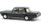 1:64 Scale Black / Blue Diecast Shanghai SH760A Sedan Model