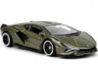 1:64 Scale Green Bburago Diecast Lamborghini Sian FKP 37 Model