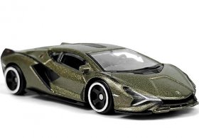 1:64 Scale Green Bburago Diecast Lamborghini Sian FKP 37 Model