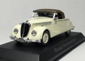 White 1:43 NOREV Diecast Renault Viva Grand Sport Car Model